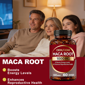 <span class=keywords><strong>Maca</strong></span> Wortel Softgels 1000mg - Verhoogt Energie Niveaus & Verbeterd de Reproductieve Gezondheid, Snelle Werking - 60 Softgels OEM/ODM - Product Image 4