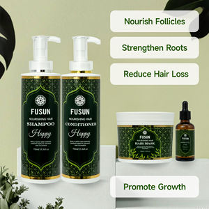 Natürliches Nigella Samen öl Haarpflege set Anti-Haarausfall Nachwachsen Erfrischende Anti-Schuppen Shampoo Creme Maske Haars tärkung - Product Image 6