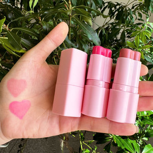 Novo Design Atacado Private Label Coração Blush Alto Pigmento Rosa Creme Blush Vegan Longa Duração Blush Stick - Product Image 3