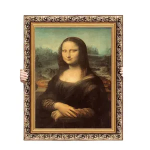 विश्व प्रसिद्ध पेंटिंग दा विंची मोना लिसा तेल चित्रकला बार रेस्तरां कला कक्ष कक्ष सजावटी पेंटिंग