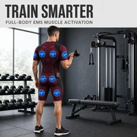 Combinaison d'entraînement EMS sans fil et respirante, contrôlée par application intelligente, avec électrodes sèches, pour la musculation et le fitness – Vente en gros