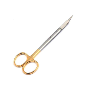 Stainless Steel Surgery <b>Gum</b> Scissors With Gold Handle Wholesale Low Price Top Selling Custom <b>Gum</b> Scissor - Product Image 1