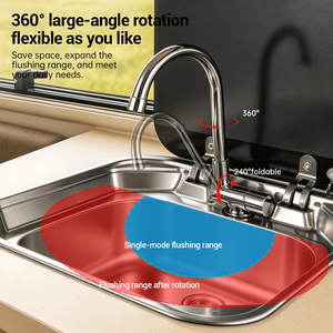 Robinet d'eau chaude et froide pliable pour <span class=keywords><strong>camping</strong></span>-<span class=keywords><strong>car</strong></span>, en acier inoxydable, rotatif et pliable, pour évier de caravane, <span class=keywords><strong>camping</strong></span>-<span class=keywords><strong>car</strong></span>, cuisine - Product Image 5
