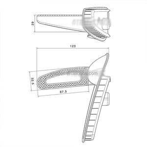 Nouvelle moto pour <span class=keywords><strong>Vespa</strong></span> GTS 300 GTS300 gts300 300 2021 2022 aluminium + ABS repose-pieds support passager arrière pédale noire - Product Image 6