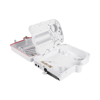 Harga Pabrik Kotak Distribusi Serat Optik FTTH 4 in 24 untuk Luar Ruangan, Terminal Jaringan, Material ABS -40~+65, Penyegelan Mekanis