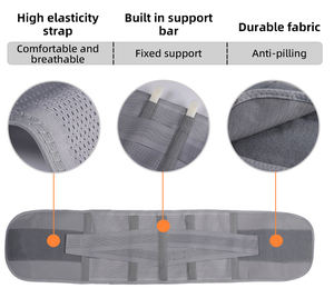 Ceinture de soutien lombaire respirante et réglable à double bande de traction pour le soulagement de la douleur, idéale pour le sport, la protection, le travail au bureau et la protection de la colonne vertébrale. - Product Image 5