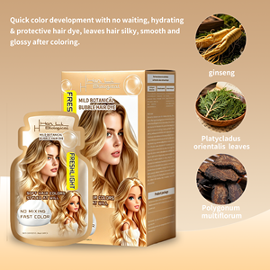Set di 10 Bustine di Shampoo Colorante per <span class=keywords><strong>Capelli</strong></span> ODM da 30ml per Uomo e Donna, Uso Domestico, Tintura per <span class=keywords><strong>Capelli</strong></span> a Bolla Vegetale - Product Image 2