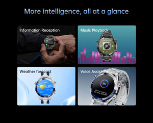 สมาร์ทวอทช์ Top JS WATCH 55 ultra หน้าจอ AMOLED ทรงกลม รองรับการโทร พร้อมผู้ช่วยเสียง วัดอัตราการเต้นของหัวใจ รุ่น Watch55 สำหรับโทรศัพท์ huawei <span class=keywords><strong>samsung</strong></span> - Product Image 5