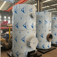 Generator Uap Otomatis Vertikal 200Kg 700Kg Berbahan Bakar Biomassa Kayu dan Batubara untuk Boiler Industri