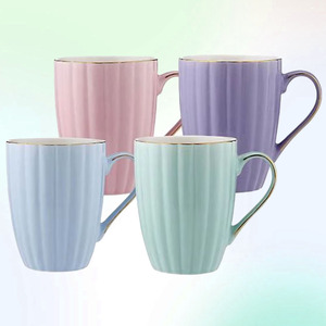 Wholesale Custom Design Logo Printing Ceramic Mugs Personalized Cup Various Color Popular Valentines Day Gift Coffee Mug