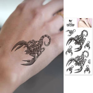Hoge Kwaliteit Waterdichte Mannen Tijdelijke Body Tattoos Stickers Cool Dieren Arm Been Tattoo - Product Image 6