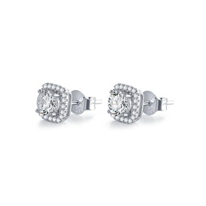 Pendientes de Diamantes Moissanite de Primera Calidad para Mujer, Pendientes de Lujo Brillantes para Bodas y Fiestas, Disponibles para la Venta - Product Image 1