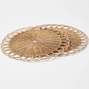 Rotin de style Boho durable pour plaque de chargeur Matériau en jonc de mer écologique pour la décoration de table dans les maisons de restaurants quantité minimale de commande 100 pièces - Product Image 6