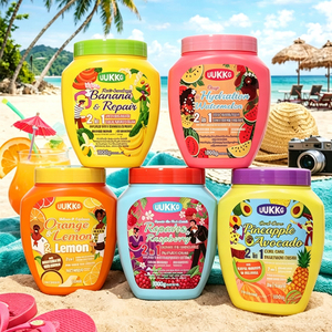 <span class=keywords><strong>Masque</strong></span> capillaire 2-en-1 UUKKG bio pastèque, fraise, figue, banane, ananas pour <span class=keywords><strong>cheveux</strong></span> bouclés – Réparation profonde, hydratant nourrissant, mousse - Product Image 6