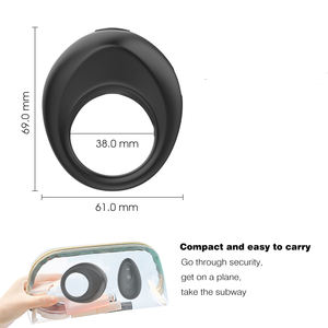 Neues Design Penis Ring Hahn vergrößerung Produkt verzögerung Ejakulation Sexspielzeug 10 Modus Vibrierender Cockring für Männer - Product Image 3