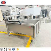 Table de pré-pressage et découpe du fromage en cuve de fromage 600l