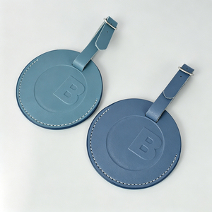 Étiquette de bagage en cuir gaufré avec impression UV pour l'image de marque d'entreprise, design sur mesure - Product Image 5
