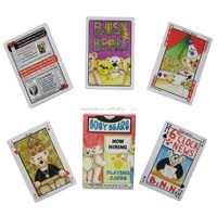 Cartes de jeu de poker personnalisées de haute qualité imprimées en CMJN sur papier brillant, cartes publicitaires