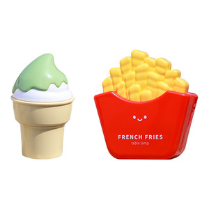 Série de mini-lampes de nuit créatives, tube souple en forme de frites, petite lampe de table moderne à commande tactile LED, rechargeable par USB - Product Image 1