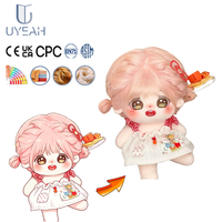 UYEAH OEM/ODM Faible MOQ Personnalisé Poupée en Peluche Anime Fille, Jouet en Peluche Doux en Coton Rembourré, Figurine Mignonne de Dessin Animé pour Cadeau Enfant