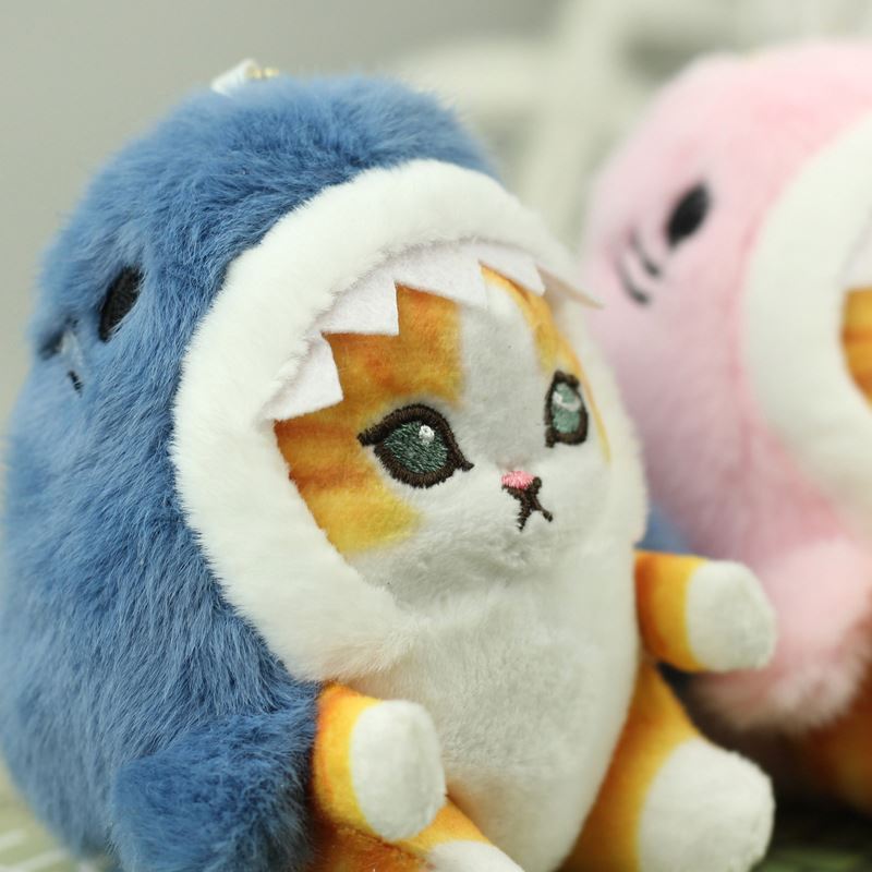 アナザーエデン 猫 ぬいぐるみ 未開封新品 かわいいサメ猫揚げエビ猫ぬいぐるみキーチェーンおもちゃドール
