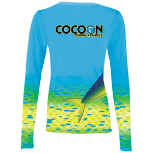 Capullo de profesional de impresión de sublimación de señoras de manga larga t camisa Mahi obra de arte - Product Image 2