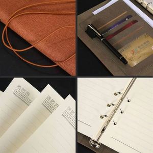 Custom Leather Pu Notebook Set <b>A5</b> Business <b>Notepad</b> Office Gift Personalized With Logo - Product Image 3