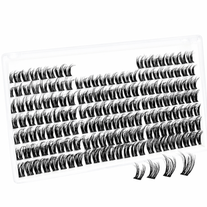 Extensiones de Pestañas Spider Lash Clusters, Naturales, Curvatura CC, Hechas a Mano, 10-16MM, Cruelty Free, 160 Piezas - Product Image 3