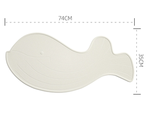 욕실 샤워 매트 미끄럼 방지 욕조 매트 고래 모양 부드러운 고무 안전 샤워 매트 흡입 컵 목욕 매트 - Product Image 2