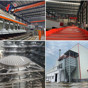 알제리 시장 850*850mm 연성 철 맨홀 커버 무료 샘플 맞춤형 <span class=keywords><strong>OEM</strong></span> 도로 안전 D400 EN124 검은 역청 - Product Image 6