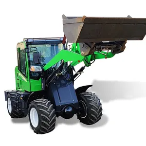 New Design 4x4 Mini Loader Wheel Loader 1.2ton Mini Wheel Loader For Sale