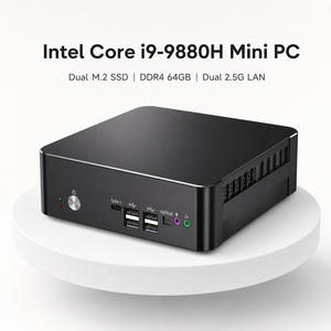 Intel I9 9880H MINI pcs DDR4 64GB, M.2คู่ SSD มินิพีซีธุรกิจกับ2.5G LAN <span class=keywords><strong>USB</strong></span> 4.0 oculink <span class=keywords><strong>Windows</strong></span> 11 Pro - Product Image 1