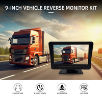 Wemaer 7 pouces moniteur d'enregistrement d'écran de véhicule caméra de recul avec prise en charge de la fonction DVR 128 Go pour camions bus scolaire fourgonnettes RV