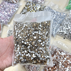 Xulin SS3 SS4 SS5 SS6 ss8 SS10 1220pcs tinh thể strass không hotfix kính đá flatback bán buôn thạch - Product Image 6