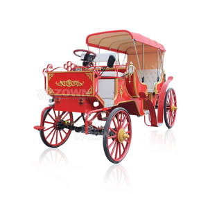 Voiture de tourisme électrique sans chevaux ZOWN de luxe, élégante, à 4 roues, garantie 2 ans, pour parcs, sites touristiques et transport de mariages - Product Image 4