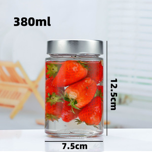Wholesale Freezer Safe Glass Storage Jars Airtight Containers for Pickles Caviar <strong>Honey</strong> &amp; Jam-Stackable <strong>Set</strong> - Product Image 5