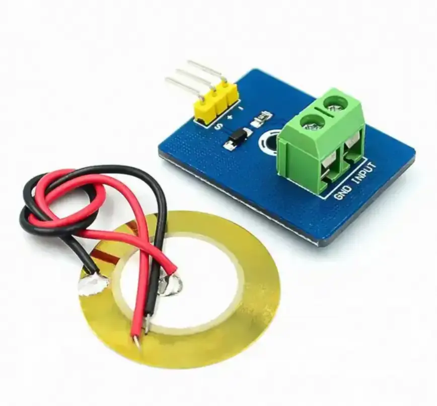 Zarding Pcba Drum Simular Sensor Piezoelétrico Analógico Cerâmica Vibração Módulo Sensor Piezoeletricidade Para DIY KIT