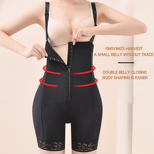 กางเกงขาสั้นกระชับสัดส่วนสำหรับผู้หญิงบอดี้สูทรัดหน้าท้องกระชับสัดส่วนขนาดพลัสไซส์เซ็กซี่ - Product Image 4