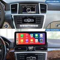 Reproductor de DVD para Auto con Pantalla Táctil de 12.3 Pulgadas, Snapdragon 665 de 8 Núcleos, Android 14, Carplay, Navegación GPS para Benz GL ML 350 450 550 W166 X166