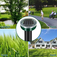 Répulsif solaire pour animaux d'extérieur, imperméable, pour pelouses, jardins, terres agricoles, protection des plantes