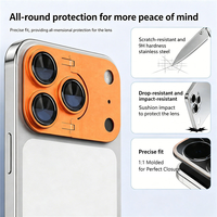 Protection d'objectif d'appareil photo pour iPhone 18 Pro Max AF+AR, film de protection en verre pour iPhone 17 Pro avec béquille métallique invisible réglable