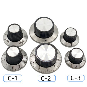 Perilla de Potenciómetro Rotatorio Leixin C1C2C3, Núcleo de Cobre de 6mm, Orificio Interno Ajustable, Dial Metálico - Product Image 3