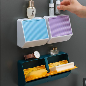Accueil Accessoires <span class=keywords><strong>Salle</strong></span> <span class=keywords><strong>de</strong></span> <span class=keywords><strong>bain</strong></span> Garder au sec Porte-savon Douche Porte-savon Plateau Adhésif Boîtes à savon - Product Image 2