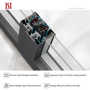 Cửa Sổ xoay nghiêng hợp kim nhôm thương hiệu hàng đầu thiết kế tối giản hiện đại cho hệ thống cách nhiệt bên ngoài của biệt thự để mở bên trong - Product Image 4