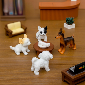 weij Micro-paisaje Lindos Accesorios de Simulación de Mascotas (Perros y Animales) para Caja Sorpresa, Mini Adornos para Coche y Escritorio - Product Image 2