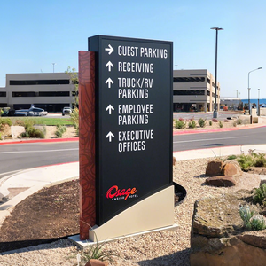Office Building <b>LED</b> Directional <b>Sign</b> Freestanding Wayfinding Guide Pylon <b>Sign</b> Board for Outdoor - Product Image 3