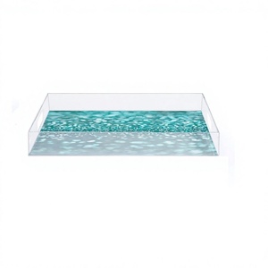 Bandeja de Servicio Acrílica de Diseño Excelente, Forma Rectangular, Utensilios de Cocina, Bandeja para Comida, Té y Aperitivos a Precios Asequibles - Product Image 1