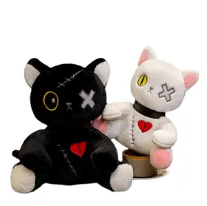 Hot Sale Plush Halloween Dark Emotional Cats Doll Toy Funny Stuffed Animal Cta Toy Halloween Gifts Custom Plush Rebirth Rabbit