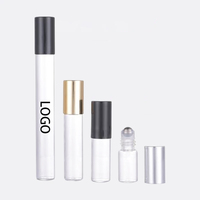 Fabrication de flacons à bille en verre transparent avec bille en acier, 2 ml, 3 ml, 5 ml, 10 ml, flacon à parfum roll-on