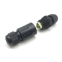 Connecteur étanche IP68, 2 broches mâle-femelle, prise aviation, câble pour lampe LED extérieure, connecteur étanche